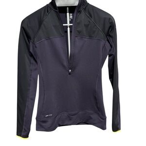 Nike Pro Black and Dark Purple Active Top